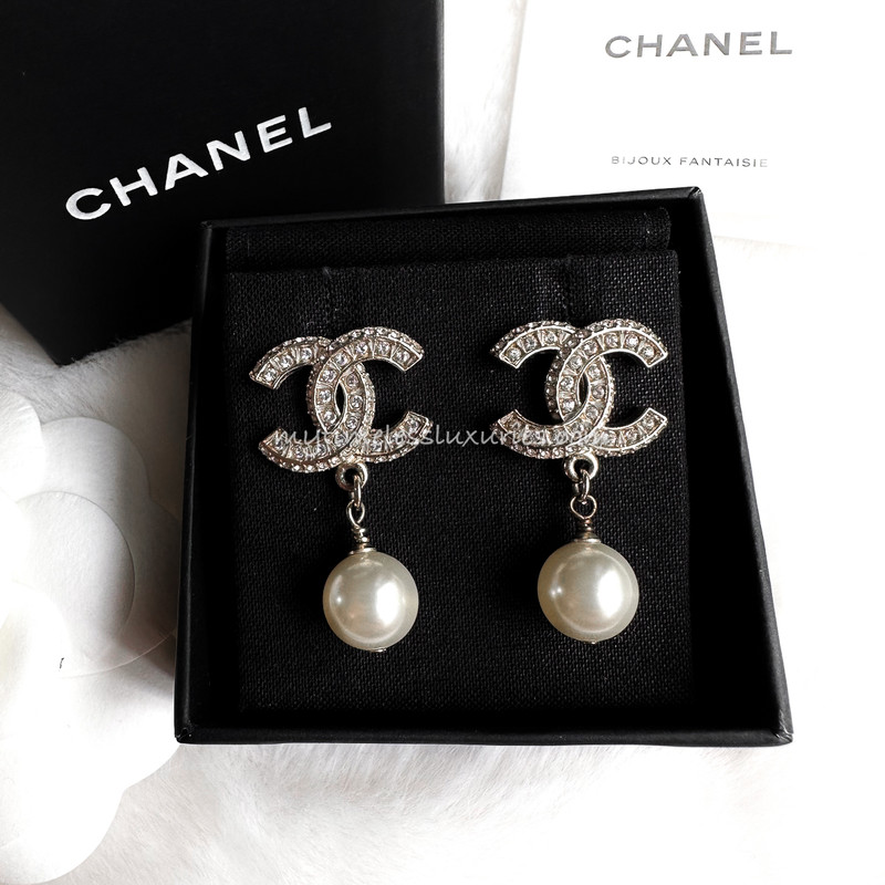 Chanel Long CC Earrings Costume Jewellery  THE PURSE AFFAIR